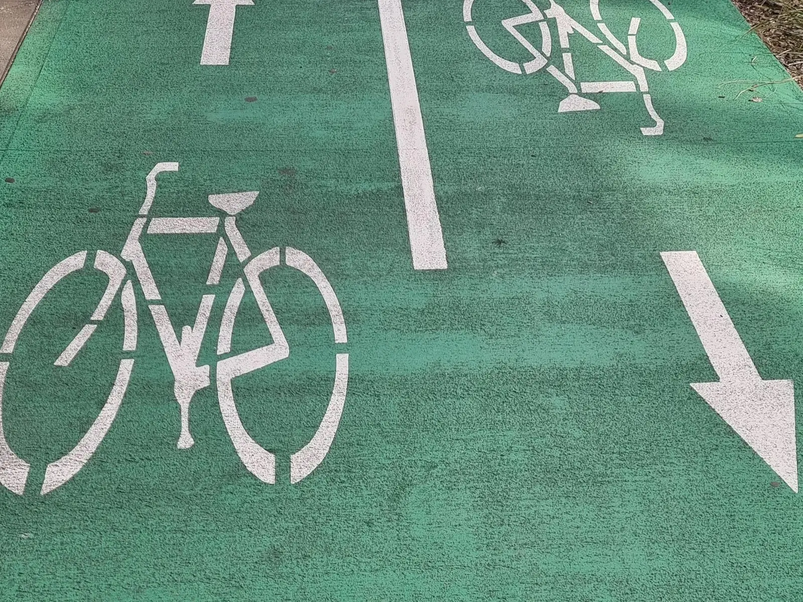 Bike Zone line marking stencil