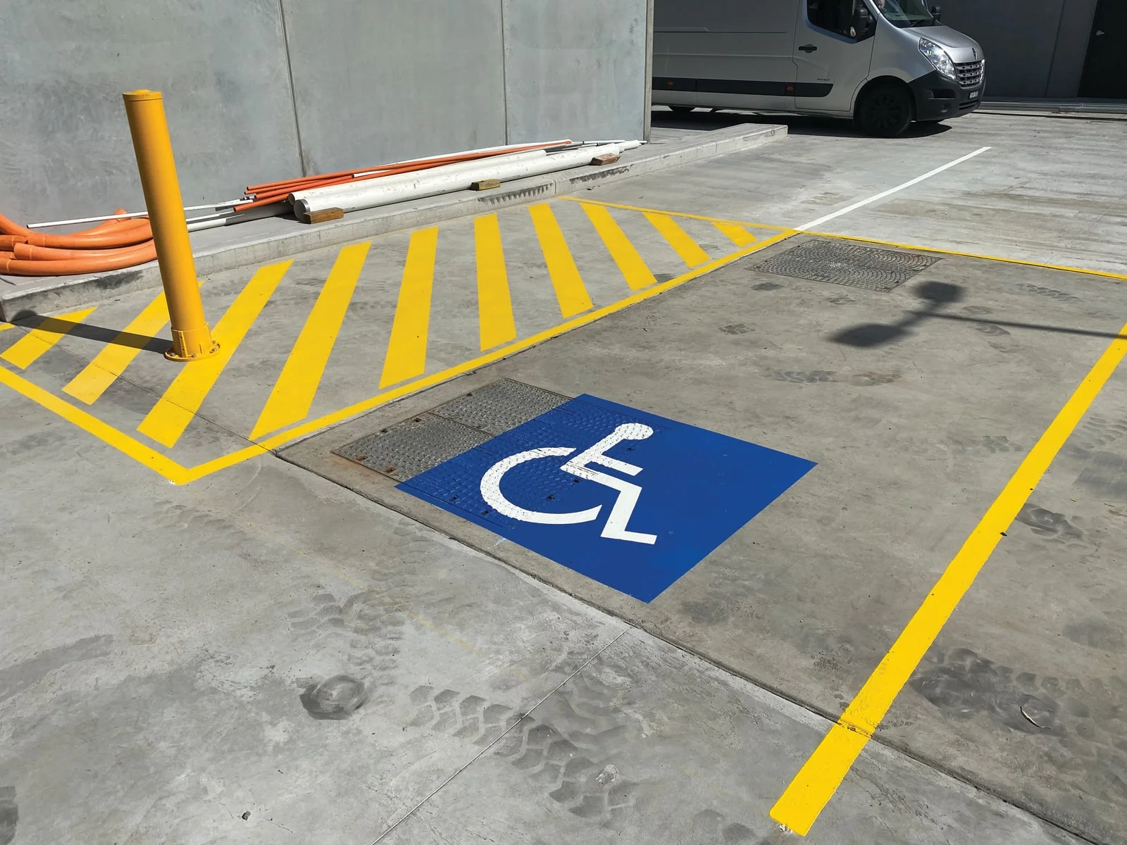 Disabled Parking Line Marking